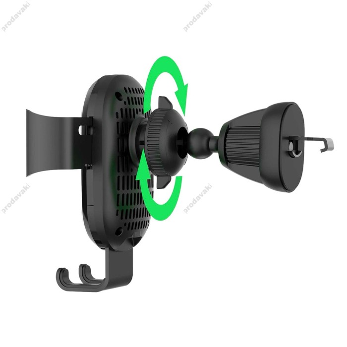 Автомобільний тримач із бездротовою зарядкою Wiwu CH310 Liberator Wireless Charging 15W Black